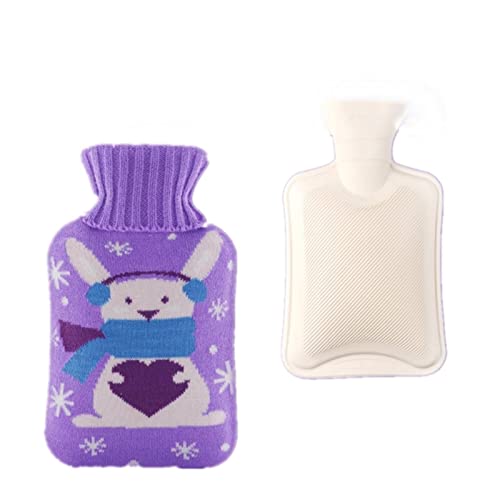 Bouteille d'eau chaude 1000 Ml portable bouillotte durable tricotée