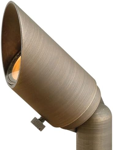 Hinkley Hardy Island 12V MR11 LED Accent Spot Light, Cast Brass Material, Clear Lens, Wiring Kit and Ground Spike Included, Hardy Island Series, Matte Bronze Finish