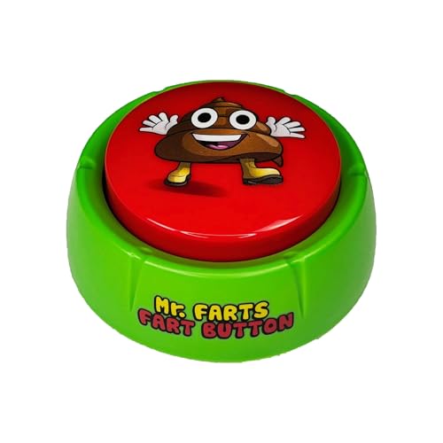 Mr. Farts Button - 101 Funny Fart Sounds Noise Machine Prank Toy & Gag Gift