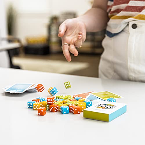 Tossing Tens - 50+ Fast, Frenzied Dice Games And 40 Colorful Dice - Included Deck Of Unique Dice-Chucking Activities For Game Night, 1-4 Players, Quick Play Time, Math Games, Counting (Tossing Tens) #TOP4
