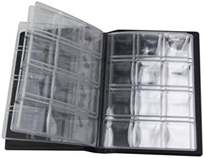 Esmartlife 2 Pack New Money Holder Collection Starter Kit, 120 Coin Holders Collection+ 40 Pages Paper Money Holder Collection Storage Album Book (2Pack Black)