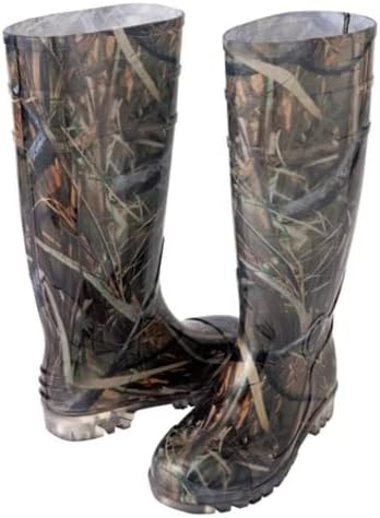 迷彩 レインブーツ 長靴 28cm ウッドランドカモ 先芯入り PVC ブーツ レインシューズ レインウェア 雨具 雨靴 通勤 通学