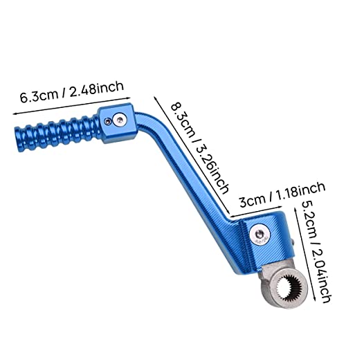 Canitu Blue Forged Aluminum Kick Start Starter Kickstarter Lever Pedal Arm Motorcycle Rod Crank Replacement Part For Yamaha Yz85 2002-2023 For Dirt Bike Off Road Motorcycle #TOP1