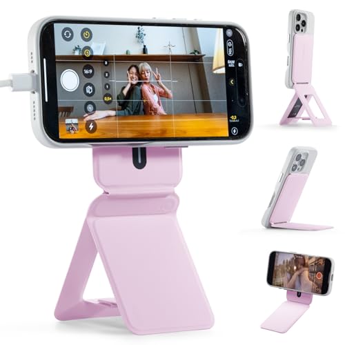 MOFT Phone Tripod Stand for iPhone 17/16/15/14/13/12, Angle Adjustment & Strong Magnetic Phone Stand, Invisible Selfie Stick Tripod, Perfect for Travel,Photography&Vlogging