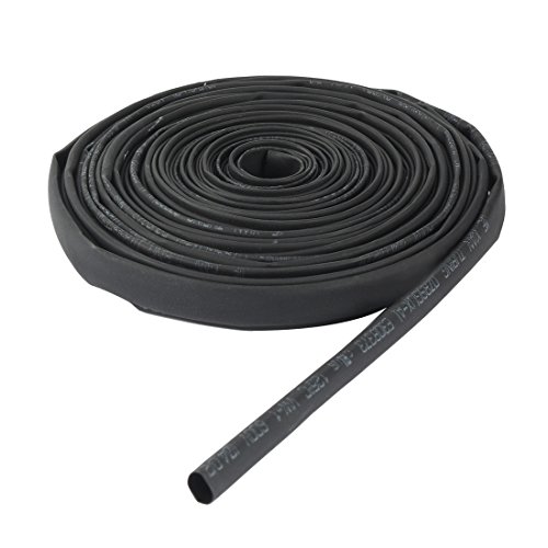 Tubo termorretráctil de 4 mm negro sourcing map envoltura de cables de 6 metros