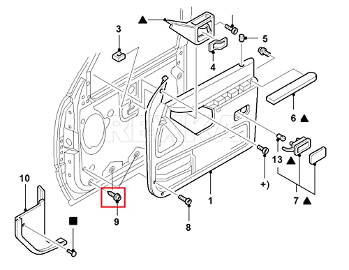 Rexka 50Pcs Door Trim Panel Retainers Clips Fastener For Ford N801925-S Lincoln Mercury Bronco F150 Mustang F-250 F-350 #TOP5