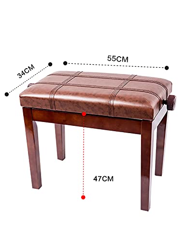 TEmkin Tabouret de Piano en Cuir, Banc de Piano à Levage hydraulique, Tabouret de Clavier à réglage Automatique, capacité de Charge jusqu’à 180 kg, 55 x 34 x 47-57 cm, Teck, Marron (Teck - Les Beatles, Paul McCartney, John Lennon, RIngo Starr, George Harrison TEmkin Tabouret de Piano en Cuir, Banc de Piano à Levage hydraulique, Tabouret de Clavier à réglage Automatique, capacité de Charge jusqu'à 180 kg, 55 x 34 x 47-57 cm, Teck, Marron (Teck – Image 3