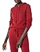 Amazon Essentials Women's Soft Touch Hooded Pullover Sweater, Dark Red, Medium