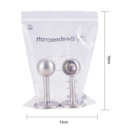 INCREWAY 2pcs Stainless Steel Wardrobe Pipe, Dia 25mm(1") Closet Lever Rail Rod End Support Bracket, Silver - Image 4