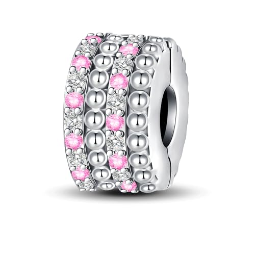 BIZK Colgante para pulsera de plata de ley 925, para pulseras y collares europeos, Plata esterlina