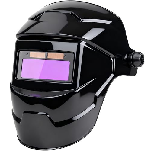 Gizmolet True Color Welding Helmet, Large Viewing Screen, Solar Powered, Automatic, Welding Auto Darkening Helmet, Welding Safety Protection for Arc Tig Mig Grinding Welder Steel Industry