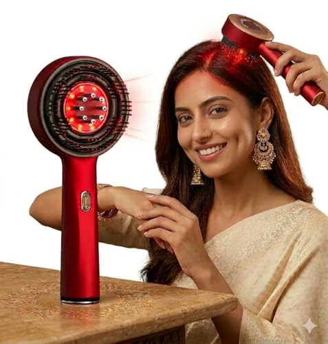 Image of Zelmors Red Light Therapy Hair Reviver Device | 3-1 Effora's Scalp Massager Electrical | Oil Massager Comb | Automatic Hair Oiler | Head Oil Massager Scalp | Electric Handheld Massagers