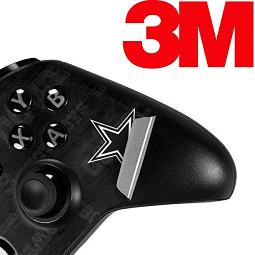 Skinit Decal Gaming Skin Compatible with Xbox One Elite Controller - Officially Licensed NFL Dallas Cowboys Black & White Design