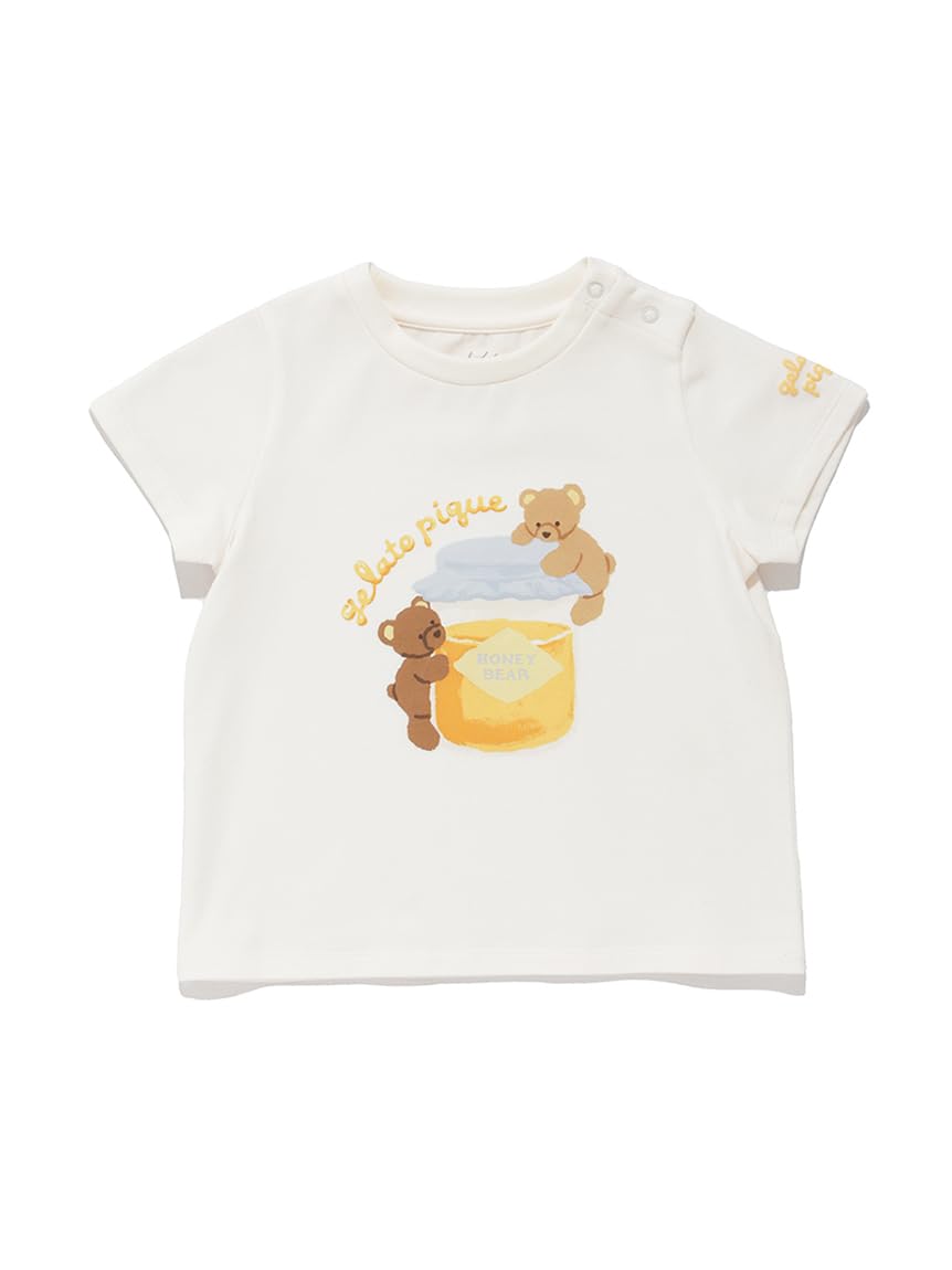Amazon.co.jp: [ジェラート ピケ] BABYはちみつベア柄ワンポイントT