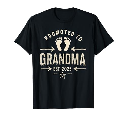 Grandma est 2025 Promocionado A Abuela 2025 Pronto Abuela Camiseta