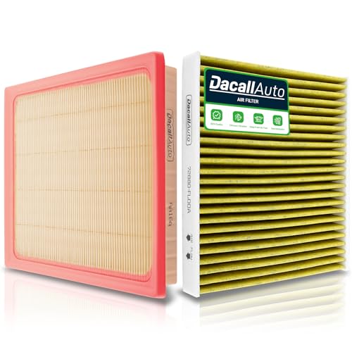Dacall Activated Carbon Cabin & Engine Air Filter Set fit for Subaru Outback (2020-2025), Crosstrek (2021-2025), Ascent (2019-2025), Legacy (2020-2025), Replace Part NO. 72880FL00A 16546AA16A