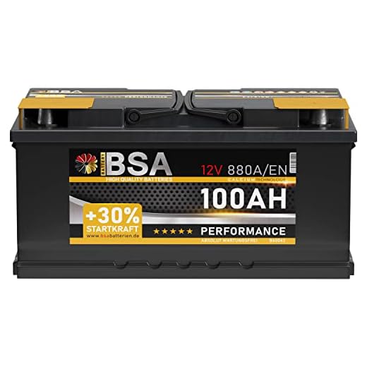 BSA Autobatterie 12v 100Ah 880A/EN +30% mehr Startkraft Starterbatterie Batterie ersetzt 85Ah 88Ah 90Ah 92Ah 95Ah