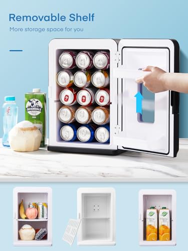 Northclan YT-A-15X Mini Fridge For Bedroom 15L, 21 Cans Small Skincare Fridge thumb #7