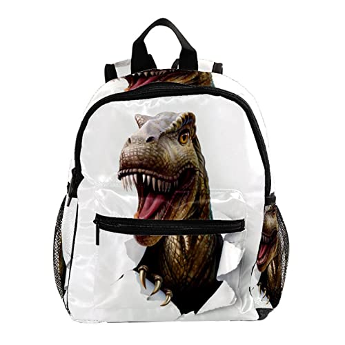 Sac à dos pour enfants dinosaure multicolore 30,5 cm petit sac scolaire imperméable