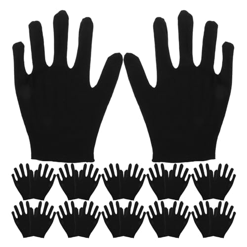 Guantes de algodón negros VALICLUD para proteger tus manos en el jardín y trabajos de exterior