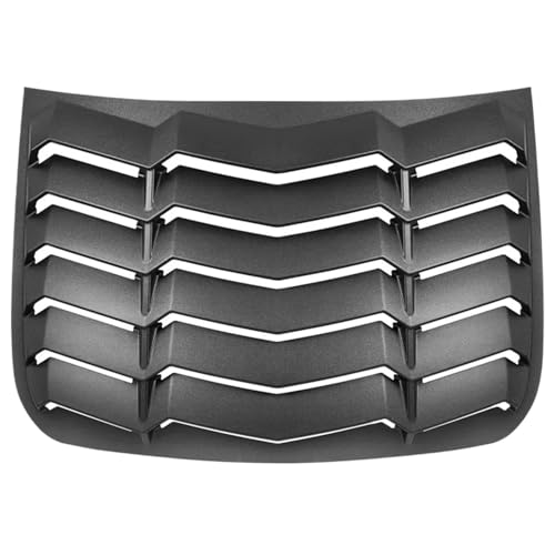 Rear Window Louver Windshield Sun Shade Cover (Matte Black) Compatible for Honda Accord Sedan 4-Door 2018-2022 GT Lambo Style