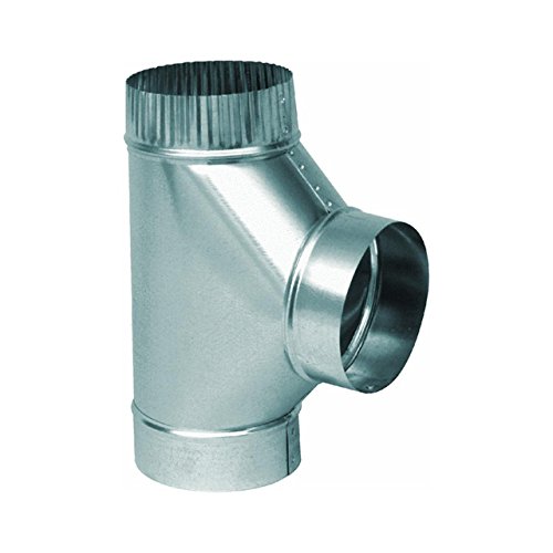 IMPERIAL MANUFACTURING GV0893Pipe Tee Imperial Pipe Tee, Full Flow, 6 In Nominal, 30 Ga Thickness, steel, Galvanized, For Venting, Including Heating & Air conditioning
