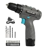 Cecotec Taladro a Batería PowerForce 1000. 12V 2000mAh, Incluye Puntas y Brocas