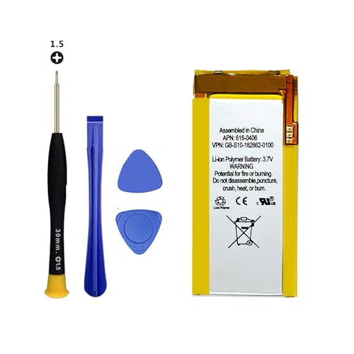 Vvuilsty 616-0406 Battery for iPod Nano 4 4th Gen,Rechargeable 0 Cycle Battery Compatible with iPod Nano 4 4th Generation A1285 MB903LL/A with Repair Tool Kits
