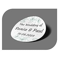 Autocollants Personnalisés Mariage Avec Nom Et Date, étiquettes Adhésives Pour Invitation Mariage, Baptême, Fiançailles, Communion, Anniversaire, Fête, Vintage, Timbres (modèle 1