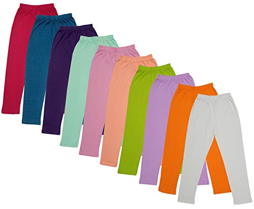 Image of IndiWeaves Girl's Regular Fit Cotton Capri Pants (KC195196197198199200201202203205-P10-28 Multicolor 8 Years-9 Years)