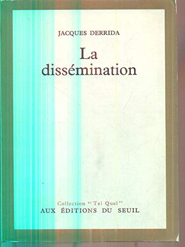 La Dissemination [French] B00110596I Book Cover