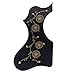 (220J05) Left-Handed Cutaway Style Self-adhesive Acoustic Guitar Pickguard, Black