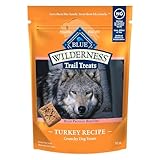 Blue Buffalo Wilderness Trail Treats High Protein Grain Free Dog Biscuits Crunchy Dog Treats, Turkey Recipe, 10-oz Bag
