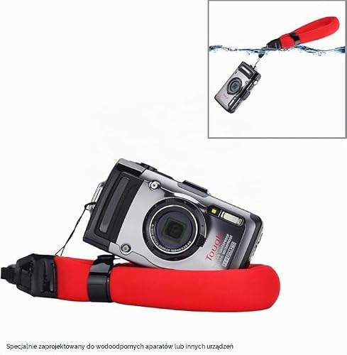 PROfezzion Pływający Pasek na Nadgarstek, Wodoodporny, do Urządzeń Podwodnych Olumpus TG-7 TG-6 TG-5 TG-4, Nikon W300 W100 Gopro Panasonic Lumix (Pomarańczowy i Zółty)