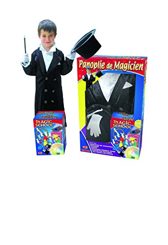 Panoplie de magicien 5-7 ans Oid Magic avec costume et DVD 100 tours de magie