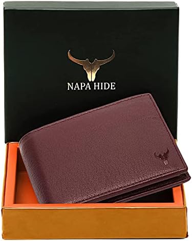 Leather Wallet for Men (Maroon)