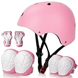 Kids Bike Helmet,Adjustableoddler Skateboard Helmets for 3-5-8-14 Years Kids Girls Boys Youth Bicycle Helmet for Scooter Balance Bike Rollerskating Skateboard