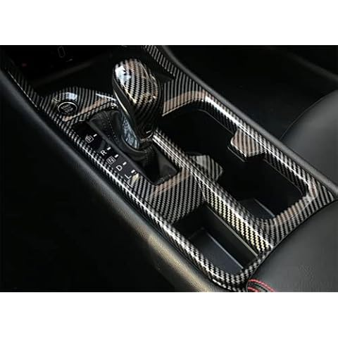 Kadore for 2020 2021 2022 2023 2024 Nissan Sentra Carbon Fiber Pattern Interior Gear Shift Panel Frame Cover Trim (Left Hand Drive) 1pc Cover