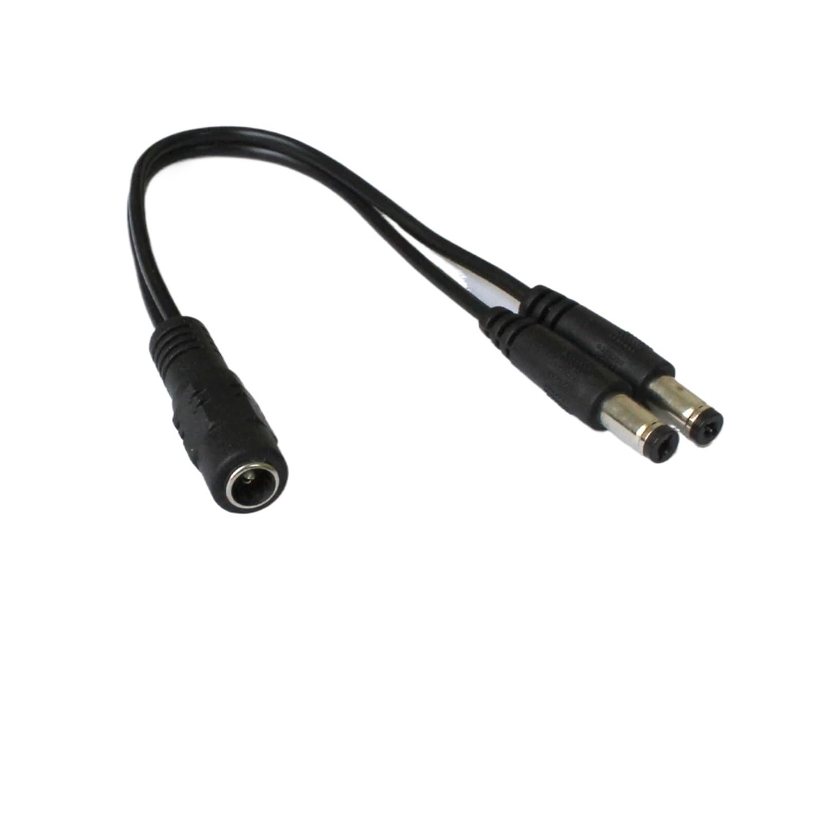 1 żeńskie na 2 męskie złącze kabla rozdzielacza zasilania DC DC5.5x2.1mm 18AWG 5m przedłużacz DC do taśmy LED światło kamera telewizji przemysłowej(5m DC Power Cable,5PCS)