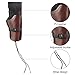 Leather Gun Holster, Portable Cowboy Holster Belt with Adjustable Buckle & Strap, Quick Access Pistol Holder for Toy Gun Revolver Pistol Black