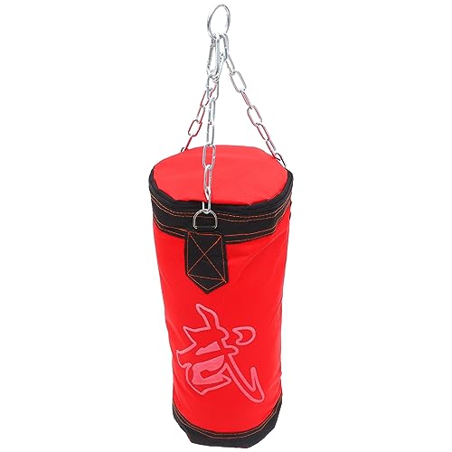 ibasenice Bolsa de Boxeo Espesada Saco de Boxeo de pie Pesado Bolsa de Golpear Bolsas de Arena para Entrenamiento con Pesas Entrenamiento con Saco de Arena Planchar Rojo