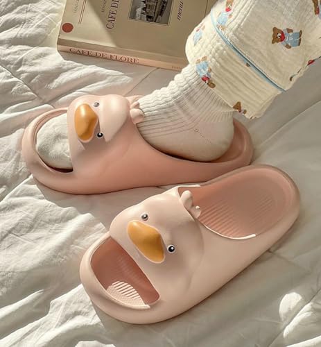 Image of Cartoon Duck Slippers Slides for Women Men Cute Cloud Slides Slipper Unisex Animals Beach Slippers Lightweight Summer Shoes