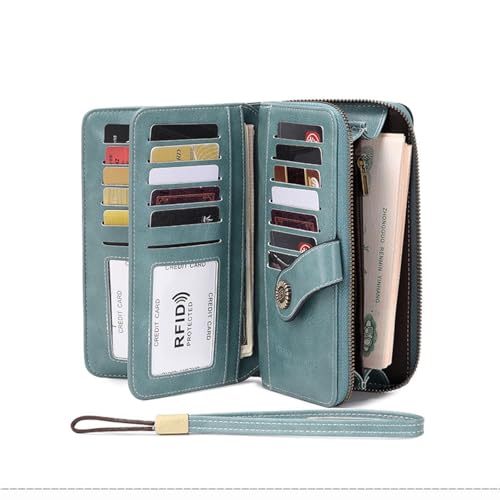 Anti-magnetic wallet, long zipper, women's wallet, large capacity clutch4