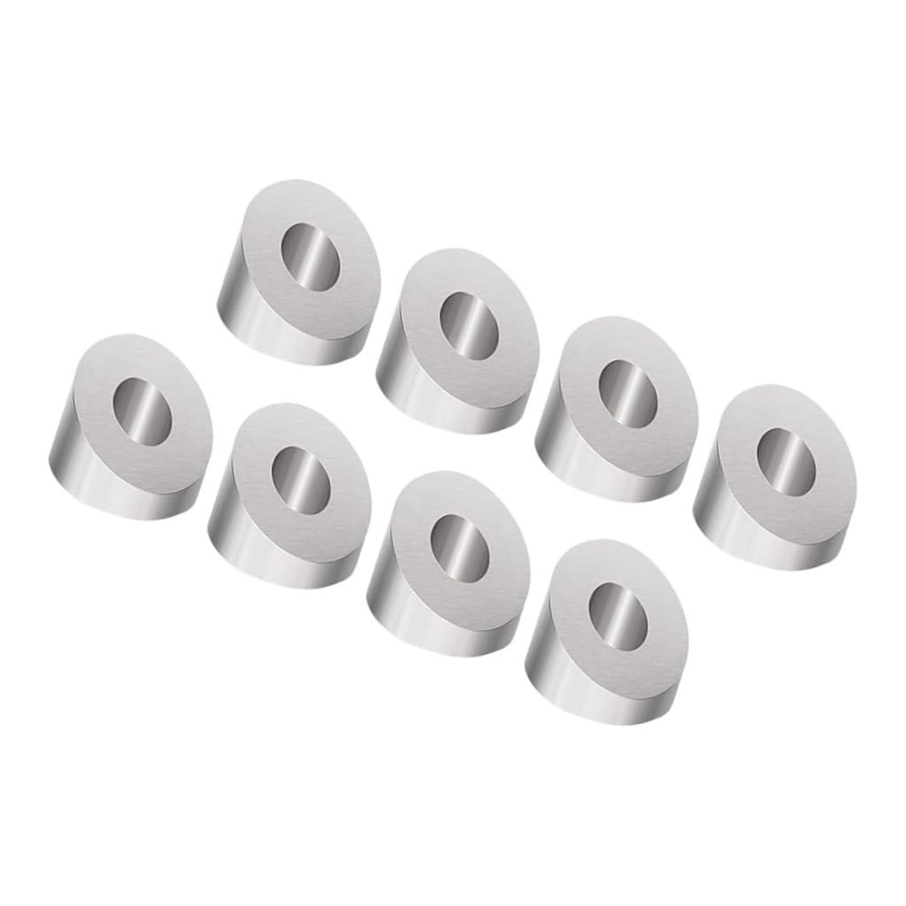 Veemoon 8Pcs Stainless Steel Beveled Washers Cable Railing Hardware Kit 35-Degree Angle Deck Stair Railing Fasteners for Outdoor Cable Systems