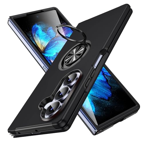 GTUJWN Galaxy Z Fold7 �Ή� �P�[�X �����O�t�� TPU �ϏՌ��X�}�z�P�[�X �}�O�l�b�g���ԍڃz���_�[ �X�^���h�@�\ ���^ �M�����N�V�[z�t�H�[���h7 SC-56F/SCG34 �Ή� �J�o�[ �J�����ی� �Ռ��z�� �w��h�~ ���ϖh�~ �X