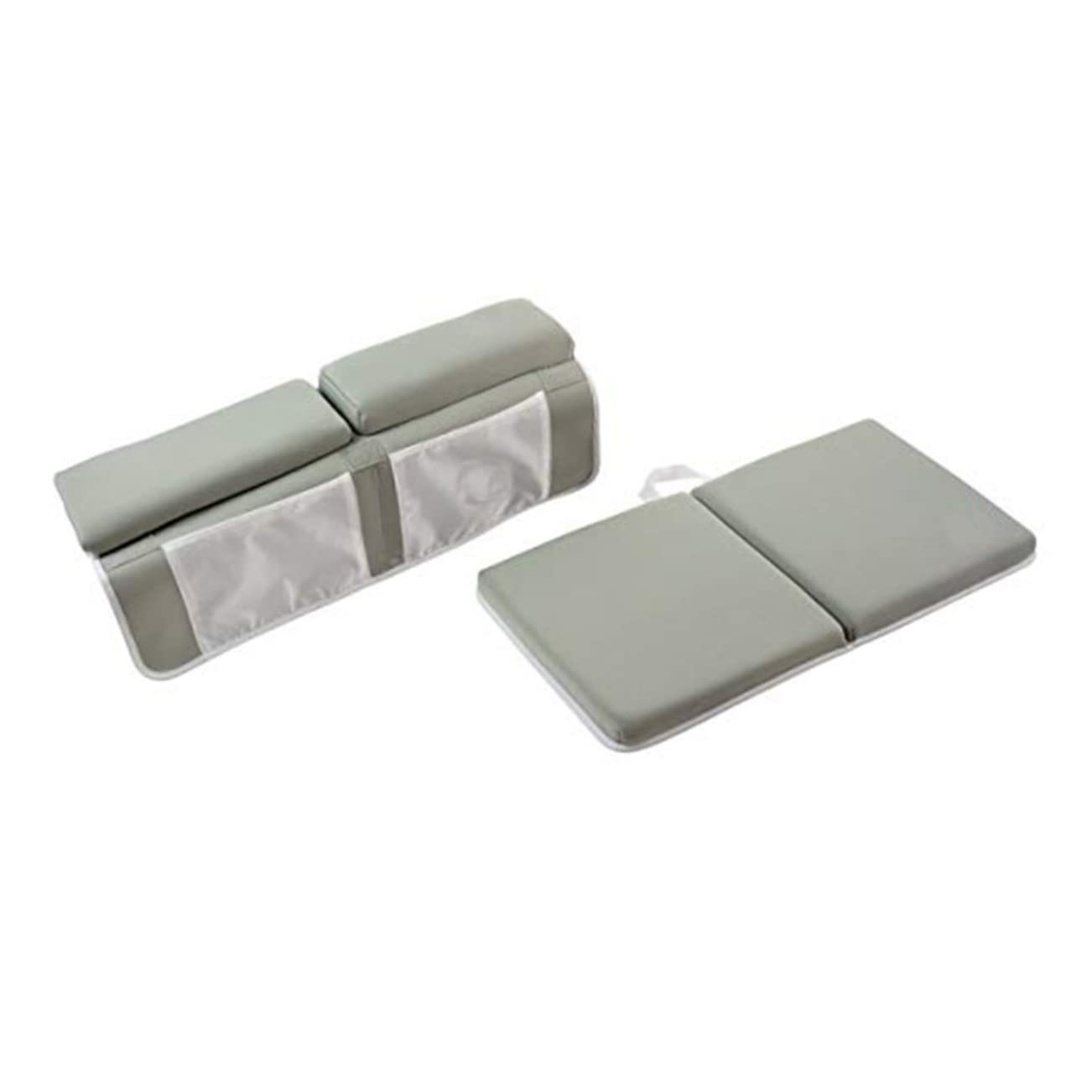 Cabilock Bolsa De Almacenamiento para Bañera Plegable con Ventosas Almohadilla Antideslizante para Rodillas Baño para Padres y Niño Niña Accesorio De Baño para Bebés