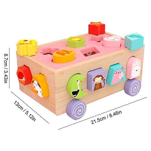 Brinquedo Classificador de Formas | Brinquedo Montessori colorido da criança quebra-cabeças de class