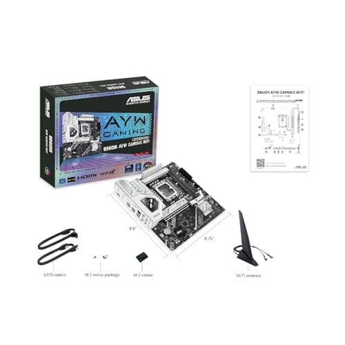 B860M AYW GAMING WIFI, Scheda Madre Intel mATX, Socket LGA 1851, Slot DDR5, PCIe 4.0, Due Slot M.2, WIFI 6, Ethernet Realtek 2.5Gb, HDMI, SATA 6Gbps, Porta Posteriore USB da 10Gbps, Aura Sync - Scheda madre - Immagine 7