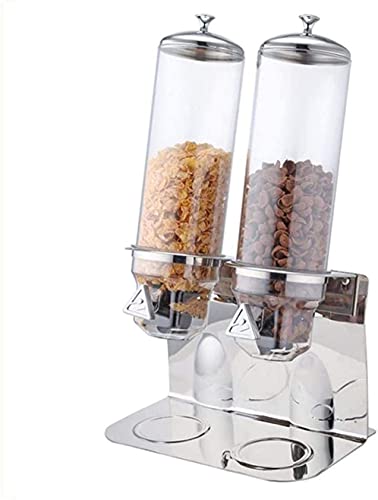 Practical Household Kitchen Accessories 4L X2 Triple Head Cereal Dispener Dry Food Dispenser Stainless Steel Base, Lsxysp #TOP4