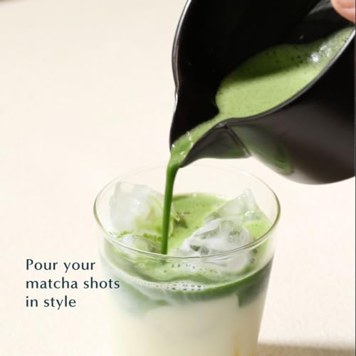 Naoki Matcha Complete Matcha Tea Ceremony Set - Includes: Bamboo Matcha Whisk & Bamboo Tea Scoop, Large Stainless Steel Sifter, Black Stoneware Bowl with Spout by Naoki Matcha - Image 3